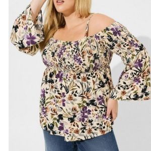 NWT TORRID Cold Shoulder Top